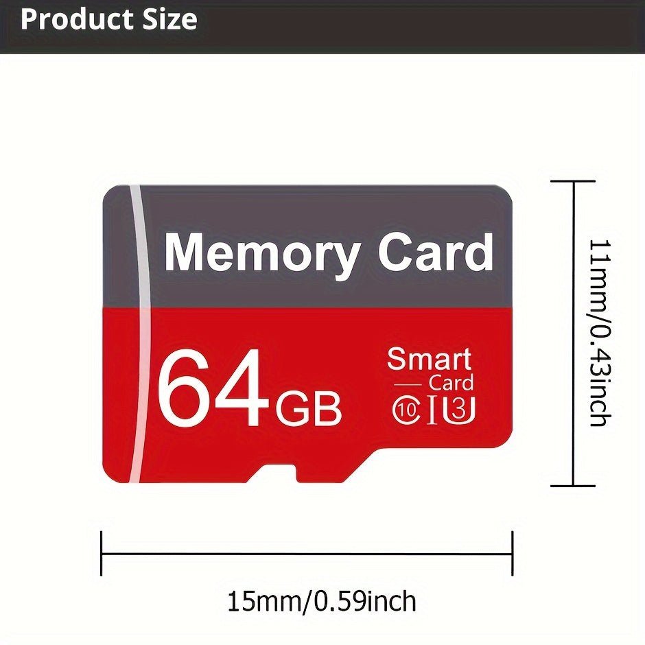 1 pza. Tarjeta de memoria 64GB 32GB 16GB con adaptador, tarjeta flash TF de alta velocidad 8GB 4GB 2GB 1GB, tarjeta TF de memoria A1 C10 para tableta/cámara/teléfono móvil/portátil/PC/audio de coche/consola de juegos/audio - ¡Almacena tus archivos... - Bisnazos.com - Las Mejores Ofertas del Mercado