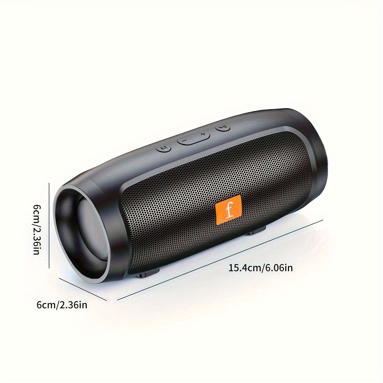 Altavoz Inalámbrico de Doble Canal para Exteriores J007, Negro - Conectividad Inalámbrica, Antigolpes, Recargable por USB, Batería de 800mAh, Puerto de Carga Tipo - C - Bisnazos.com - Las Mejores Ofertas del Mercado